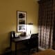 Hotel room desk.