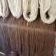 Alpaca yarn drying after being hand washed.