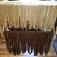 This alpaca yarn drying on the rack reminds me of noodles.