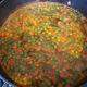 The vegetables will float to the surface when they are frozen.