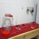 Rack: Sanitize carboy, airlock, bung, and siphon.