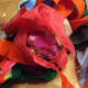 Felt—preferably red—is needed for part of the Santa mouse's hat. I used grey felt for the base of the ornament.