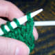 Transfer that stitch onto the other needle.