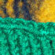 Elastic bind off as viewed from the front.