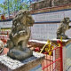 Stone Lions stand guard