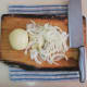 How the onions should look for the topping of the burger