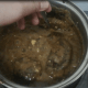 The patties while braising in the black pepper sauce, just a short braise.
