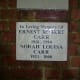 Names in a Memorial Garden; deaths which changed my life for ever.