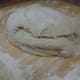 Fold the dough over on itself.