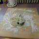 Be sure to remove the metal bread paddle from the dough ball.