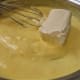 Adding the goat cheese