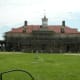 The Mount Vernon mansion under renovation, July 6, 2019.