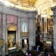 Inside the church.