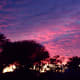 View from my window at dusk (mottled Marshmallow sky).