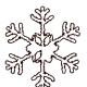 Snowflake Christmas coloring page