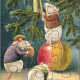 Follow the instructions above to make these free Christmas jigsaw puzzles