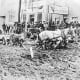 Muddy street in Dawson, 1898