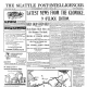 Seattle newspaper announcing the arrival of gold from Klondike, July 17, 1897