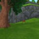 Go up on the hill to the right of the factory to find the Peanut Buttercups in the Candy Corn Farm.