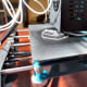 3D printer has laid the skirt onto which the project will be built