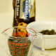 Pour 2 1/2 cups of bittersweet chocolate chips into a small, microwave safe bowl