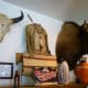 Skulls, buffalo head, Indian costume and more...