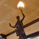 Statue at the top of the stairwell.