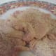 A plate of breaded chicken thighs