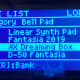 2. Arrow down two times and land on AX Dreaming Box, also in CATEGORY Bell Pad.