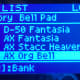 2. Pressing ENTER the display toggles to the CATEGORY, which is also BELL PAD