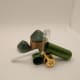 Unassembled glass insert type inhaler stick