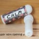 Plastic inhaler stick with identification sticker.