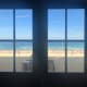 The view over the beach from the top floor of the Bondi Pavilion.