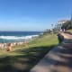 Looking south towards the Icebergs Restaurant and swimming pool.
