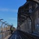 The walkway on the Harbour Bridge looking south towards the city.