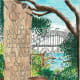 My watercolour of Van Morrison's words engraved on a piece of stone as you enter Wendy Whiteley's Secret Garden in Lavender Bay.