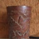 Carved bamboo sleeve, used as dice shaker