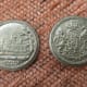 Miniature Coin Box, Top depicting Windsor Castle, bottom depicting the Royal Coat of Arms