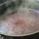 Deglaze the pan with the 1/2 cup of red wine.