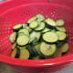Drain the boiled vegetables
