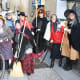 Italian ladies dressed like la Befana on January 6.