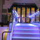 A well lit stairway that leads you to some of the best steaks, pork belly, seafood and desserts. Michael Jordan's luxury Steakhouse is located at 505 N. Michigan Ave., downtown Chicago. This 4.4 star restaurant is spectacular wedding venue as well.