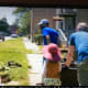 Neighbors joined together to plant flowers and upgrade minority areas.