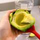 Use a spoon or spatula to scoop the flesh out and transfer it to a blender.
