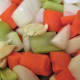 Cut the veggies and smash the garlic