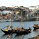 Barcos rabelos along the Cais de Gaia.