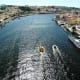 View of the River Douro from the upper level of Ponte de Dom Luis 1, Porto.