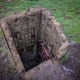 The escape hatch with metal ladder