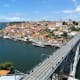 View over Porto and the River Douro from the terrace of Mosteiro da Serra de Pilar.
