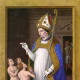 This 16th-century painting by an unknown artist depicts St. Nicholas resurrecting three young boys who had been murdered by a butcher.